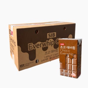 초코 에버휩 1kg (코코아분말2%) 1L, 12개