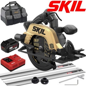 스킬 충전 원형톱 골드에디션 20V 1팩세트 레일포함 플런지쏘급 CR5440SE10