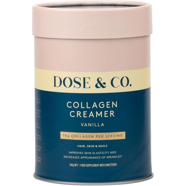바닐라 향의 도즈 앤 코 <b>콜라겐 크리머</b> 340g 분말