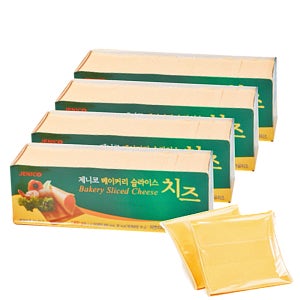 제니코 베이커리 체다 슬라이스 치즈 1.8kg 4개입