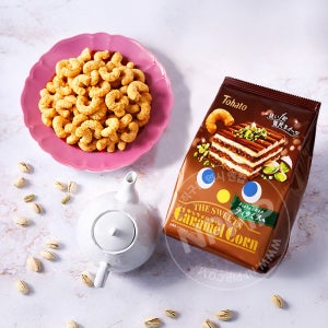 토하토 캬라멜콘 옥수수 과자 피스타치오 티라미수맛, 52g, 1개