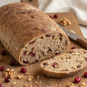 지구 크랜베리 호두 통밀빵 750g, 1개