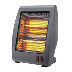 COMAX CM-101H 그레이 전기히터 2단 미니 가정용 사무실 발난로 석영관히터