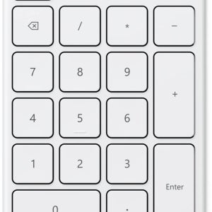 마이크로소프트 넘버 패드 23O00018 슬림형 숫자키 키 Bluetooth 그레이시아