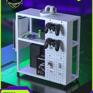 게임기 선반 셋톱박스 조이스틱 화이트 거치대 거실장 컨트롤러 A. 하얀색