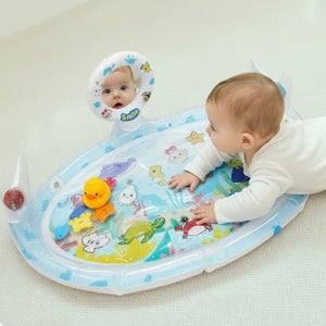 키저스 베베 플레이타임 아기 워터매트 터미타임 장난감 신생아 백일 선물 블루