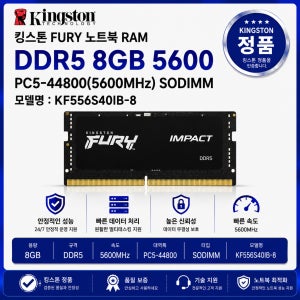 킹스톤 FURY 노트북 RAM DDR5 8GB 5600 PC5-44800 업그레이드