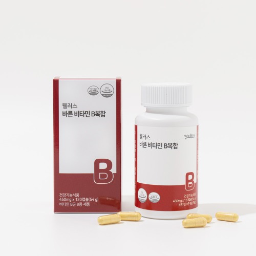 웰러스 바른 <b>비타민</b> B복합 120캡슐, 1개