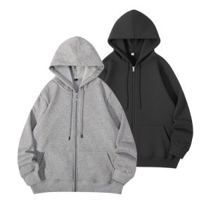 무지 오버핏 후드집업 빅사이즈 얇은 루즈핏 남자