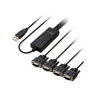 넥스트유 RS232 4P USB to RS232 시리얼 4포트 케이블 1.8M