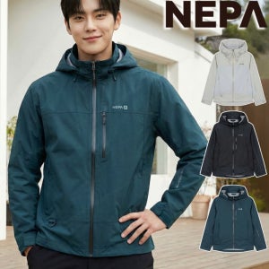 남자 바람막이 윈드러너 고프코어룩 윈드브레이커 러닝 후드 재킷