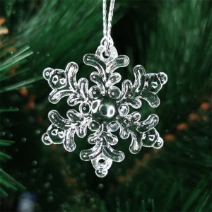 로켓터틀 눈꽃 오너먼트 4개 크리스마스장식품 눈송이 크리스마스소품