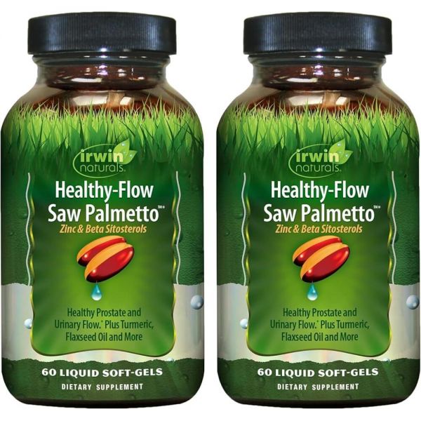 <b>어윈 내추럴</b>스 건강Flow 쏘팔메토 액체 소프트 젤 비뇨기 흐름 지원 2팩 <b>어윈</b>네츄럴