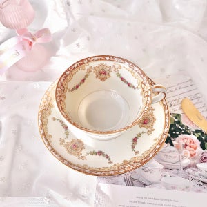 노리다케 로제트 빈티지 찻잔 커피잔 세트 홍차잔 선물용 일본 앤틱 장식