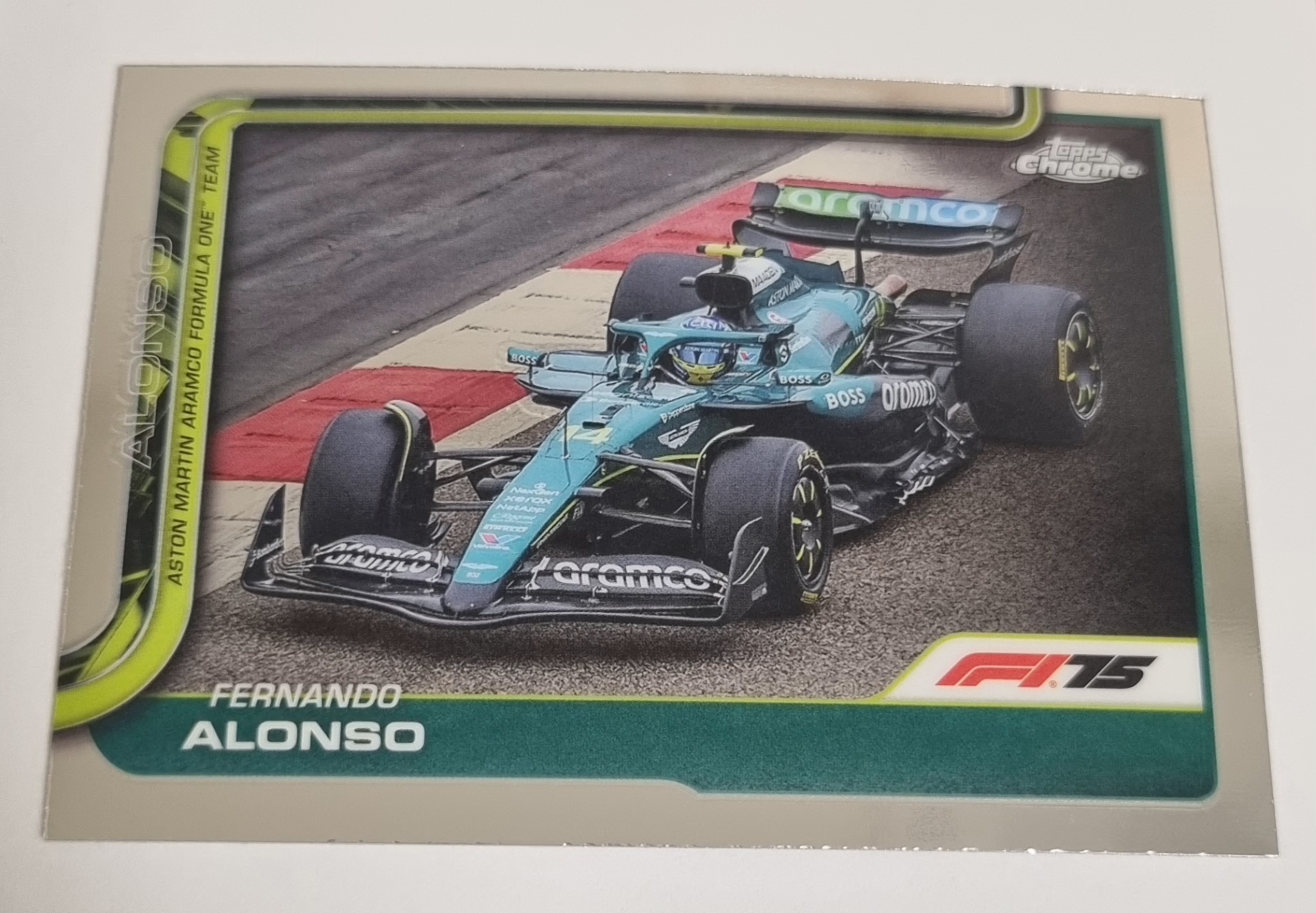2025 F1 알론소 Topps Chrome 카드 탑스 크롬