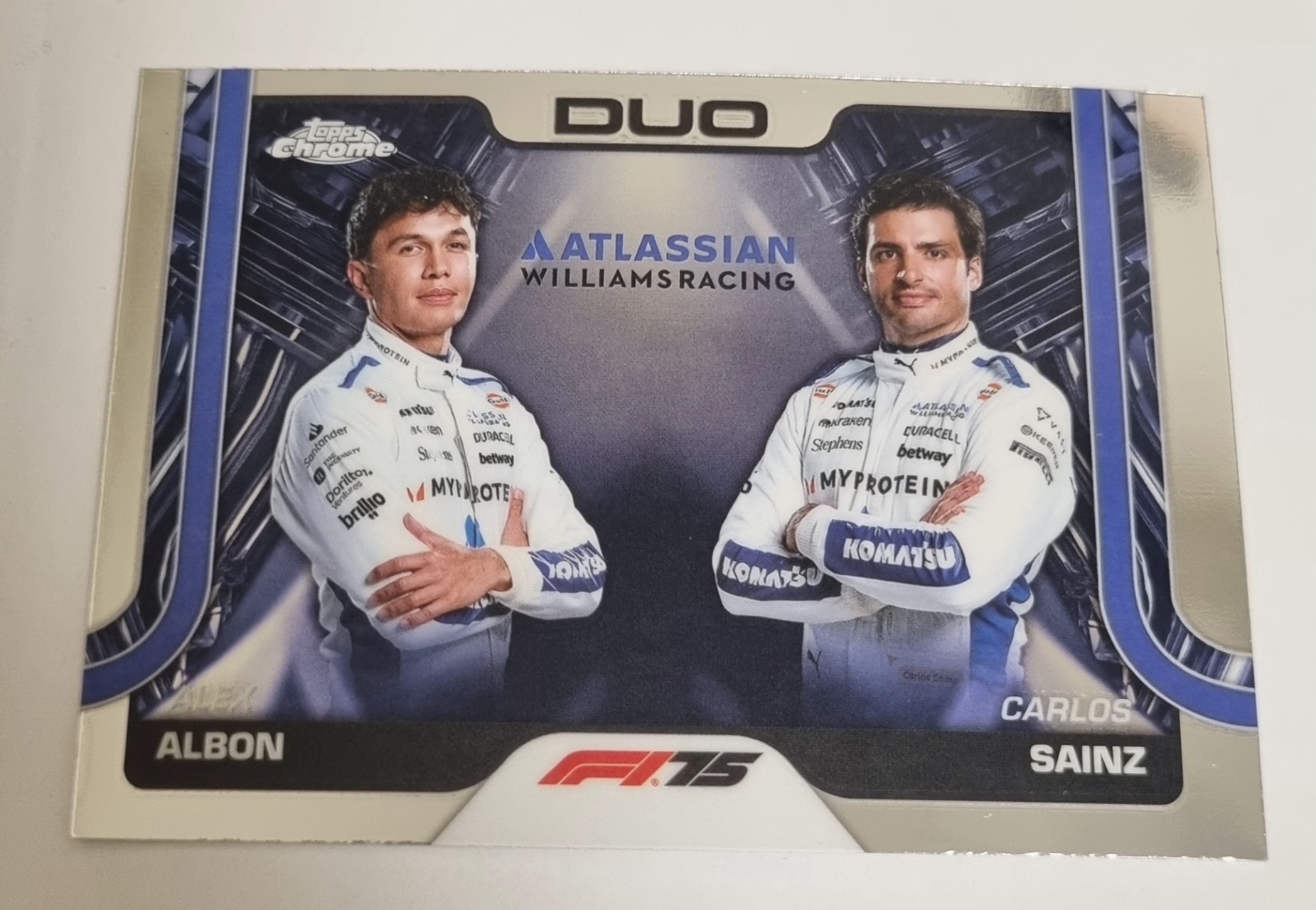 2025 F1 알본 사인츠 Topps Chrome 카드 탑스 크롬