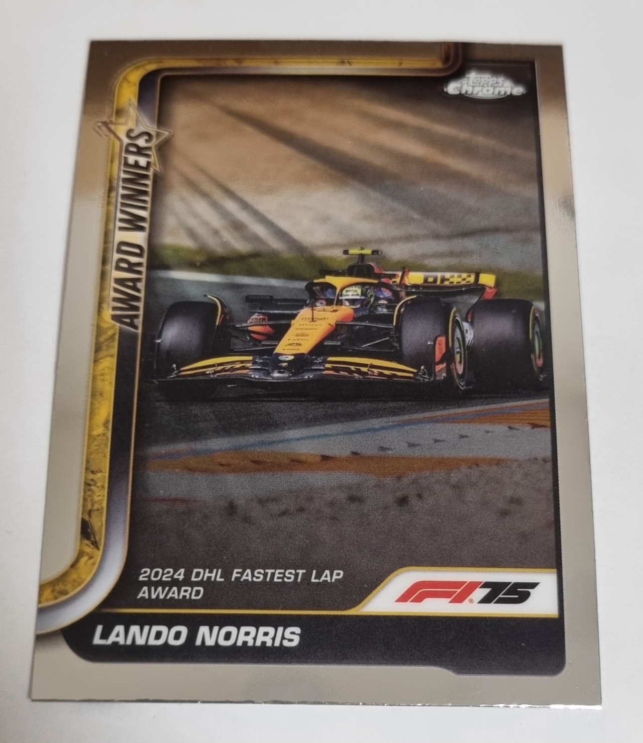 2025 F1 랜도 노리스 Topps Chrome 카드 탑스 크롬
