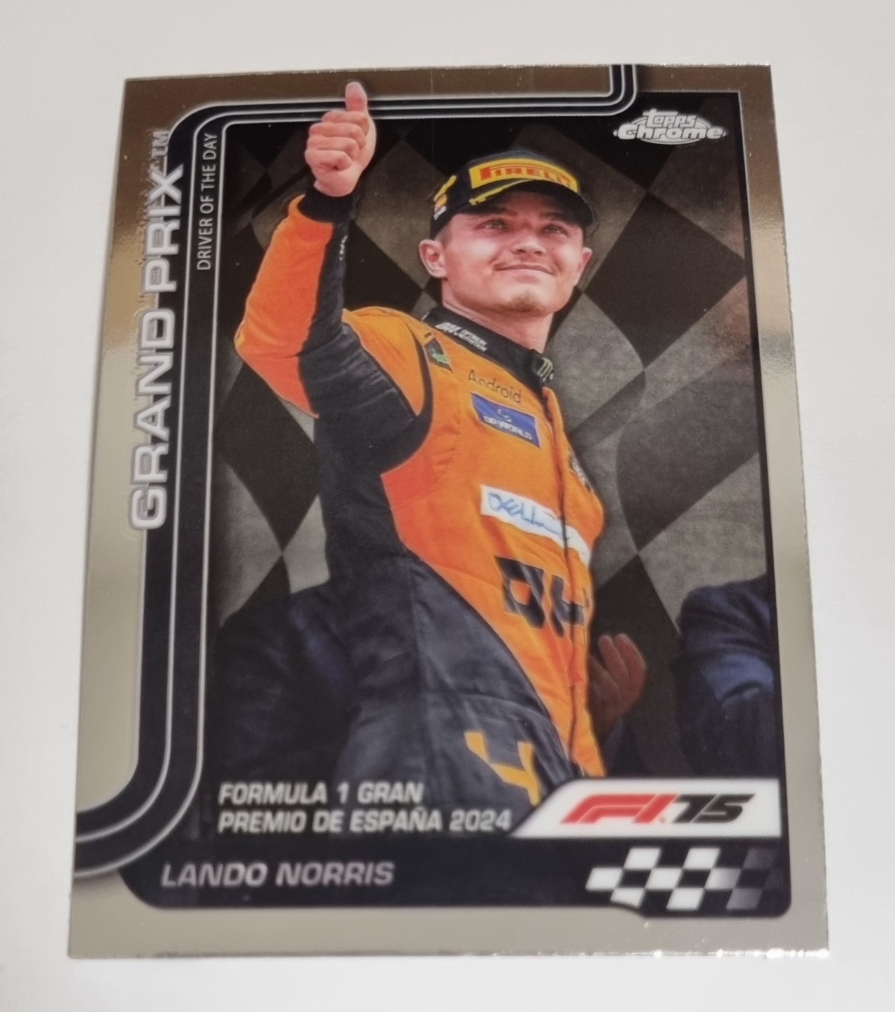 2025 F1 랜도 노리스 Topps Chrome 카드 탑스 크롬