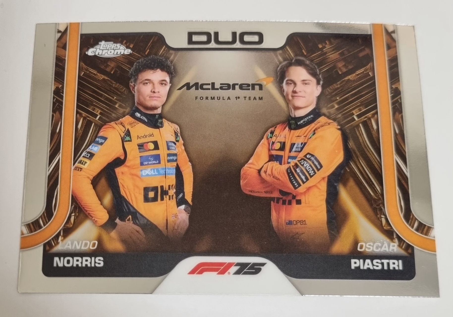 2025 F1 노리스 피아스트리 Topps Chrome 카드 탑스 크롬