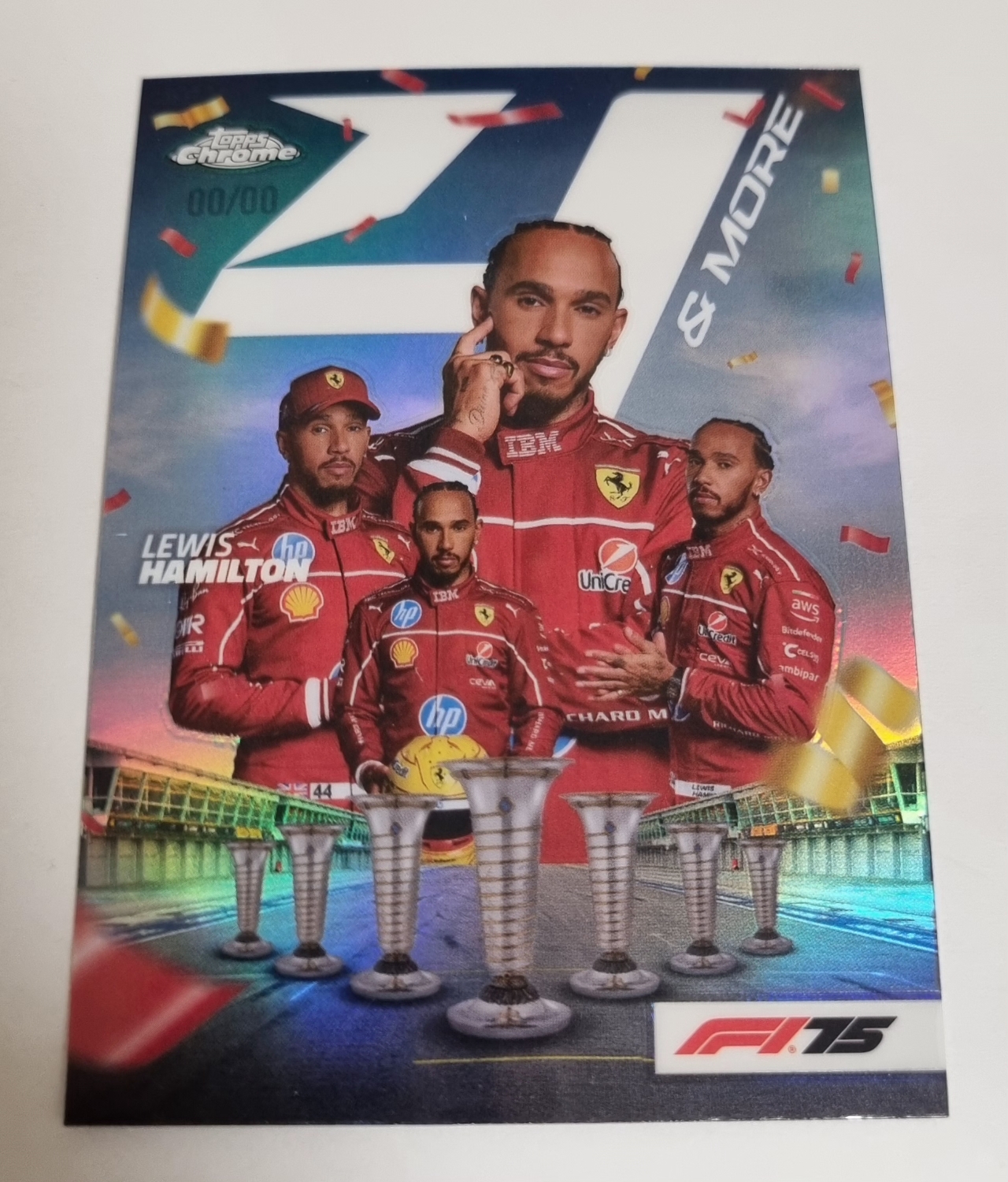 2025 F1 루이스 해밀턴 인서트 Topps Chrome 카드 탑스 크롬