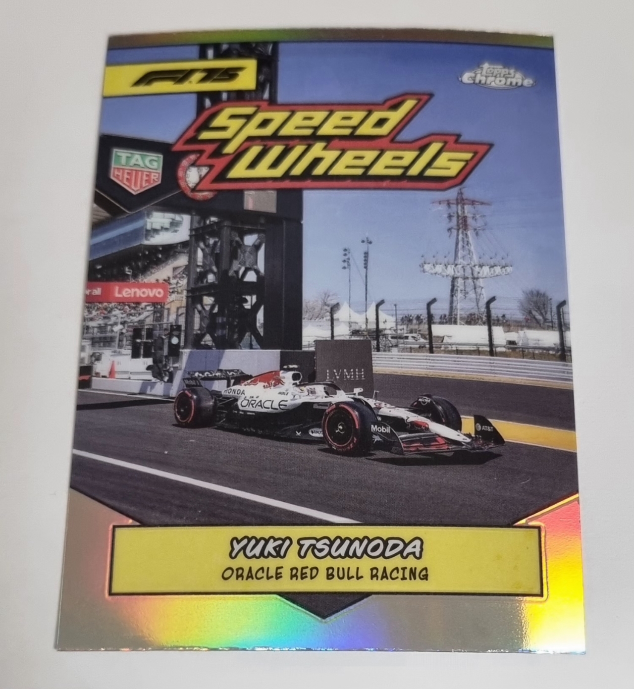 2025 F1 유키 츠노다 인서트 Topps Chrome 카드 탑스 크롬