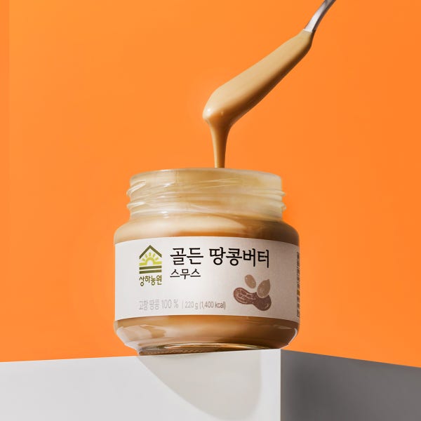 [슈퍼적립] 상하농원 국내산 100% 골든 땅콩버터 스무스 220g