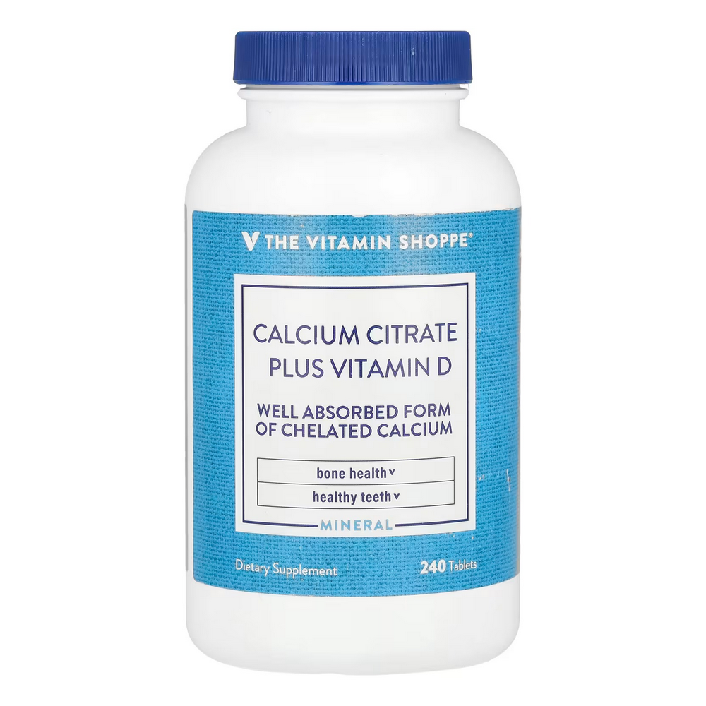 더비타민숍 <b>칼슘 시트레이트</b> 플러스 <b>비타민 D</b> 240타블렛