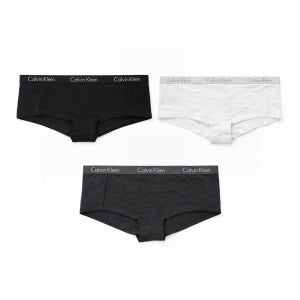 CK 캘빈클라인 언더웨어 모티브 코튼 여성 팬티 드로즈 속옷 3팩 QP2351O-023