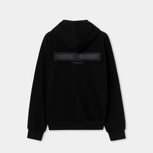 솔리드옴므 블랙 솔리드 백로고 후드 집업 S261TS10143B