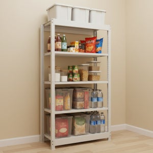 스피드랙 MAX 철제선반 무볼트 조립식 앵글 베란다 창고 경량랙 9004501500 5단