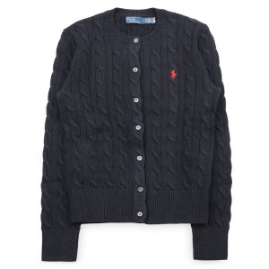 디몬트 폴로랄프로렌 여성 자수 로고 케이블 니트 가디건(네이비) 211971868 008