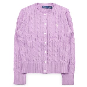 디몬트 폴로랄프로렌 여성 자수 로고 케이블 니트 가디건(라일락) 211971868 506