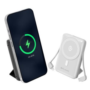 엘라딕 Qi2 15W 맥세이프 슬림 초고속 무선 충전 킥스탠드 보조배터리 10000mAh