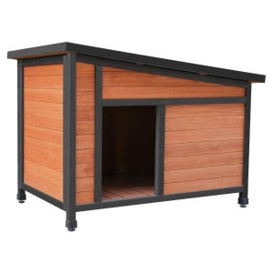 야외 원목 강아지집 대형견 개집 방부목 실외 하우스