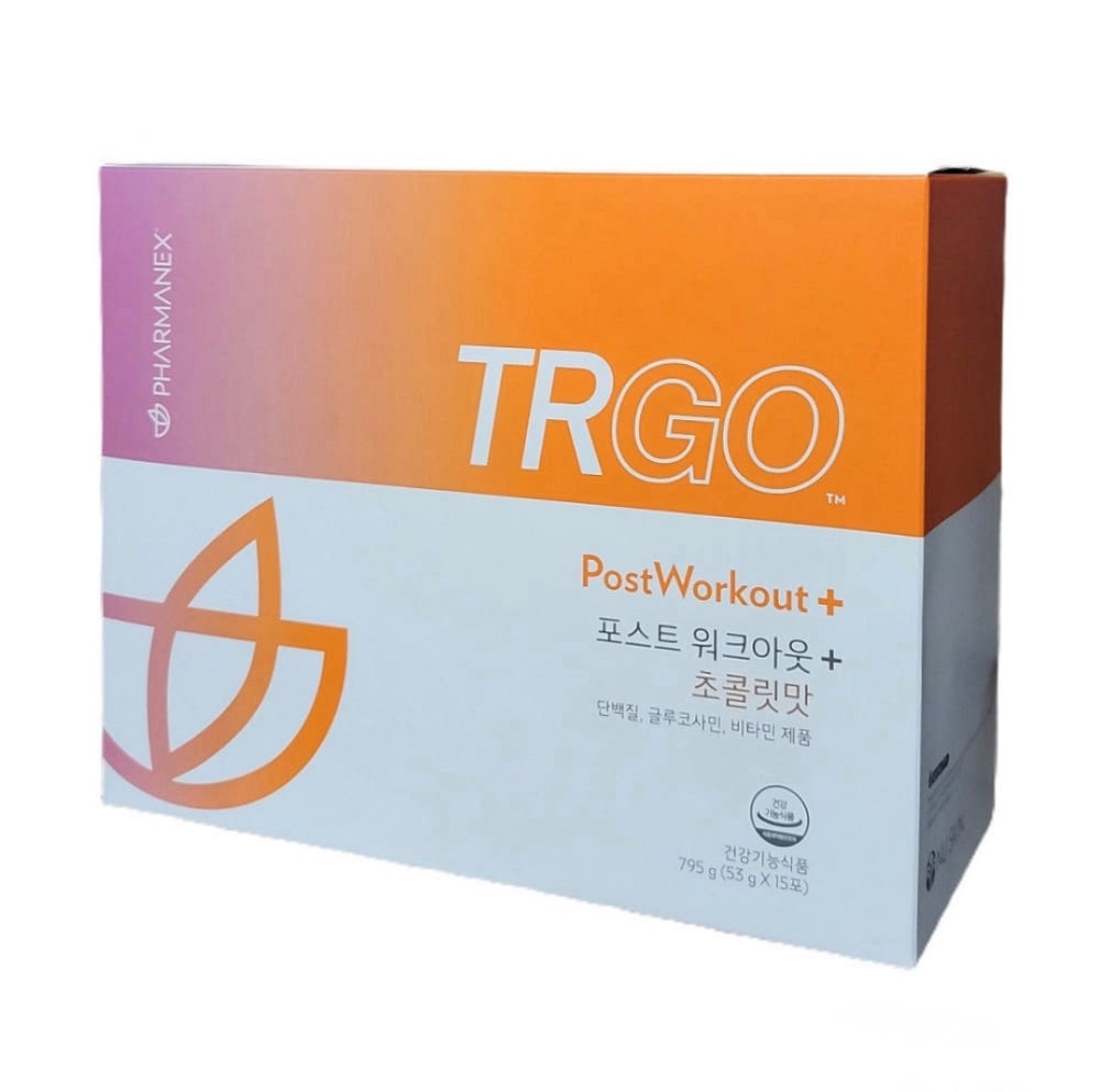 <b>뉴스킨</b> TRGO 티알고 포스트 워크아웃 + 초콜릿맛 - <b>단백질</b> 글루코사민 비타민