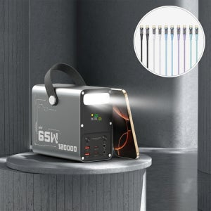 라플루 120000mAh 인산철 대용량보조배터리 12V DC PD65W