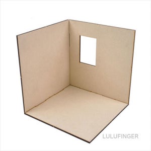 [룰루핑거] 미니어쳐 내방프레임 15x15x16cm 1G-02-305
