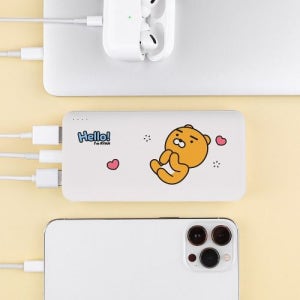 카카오프렌즈 라이언 20 000mah PD QC 3.0 보조배터리 CS