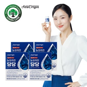 뉴오리진 당당 혈당유산균 HAC01 당화혈색소 30캡슐, 4개