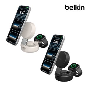벨킨 Qi2 25W 2in1 울트라차지 프로 마그네틱 컨버터블 고속 무선 충전기 WIZ043kr
