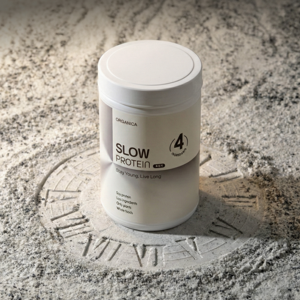 <b>올가니카</b> 저속노화 슬로우 <b>프로틴</b> 파우더 흑임자 570g 1입