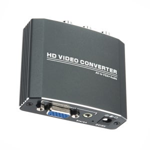 AV to VGA 변환 3RCA RGB 모니터컨버터 TV 아날로그 영상 입력 AZH100