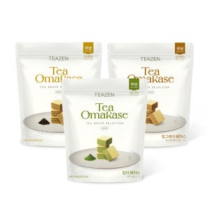 티젠 티오마카세 무당 웨하스 3종 1개 (말차 웨하스/얼그레이 웨하스/호지차 웨하스)