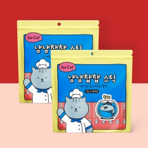 강아지의날 [N도착보장] 냠냠챱챱 스틱 고양이 간식 참치, 15g, 120개