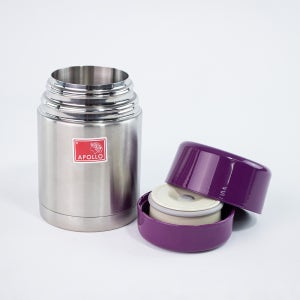 국산 아폴로 스텐 미니죽통 보온국통 죽통 600ml, 1개