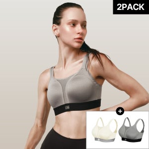 [컴포트랩 / 2PACK] 울트라서포트 제로무브 쿨러닝 스포츠브라