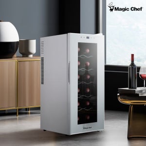 매직쉐프 미니 와인셀러 저소음 와인보관 음료 와인 냉장고 31리터 12병