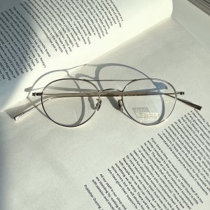 아이반7285 191 C902 48size 골드 빈티지 보잉 투브릿지 안경테