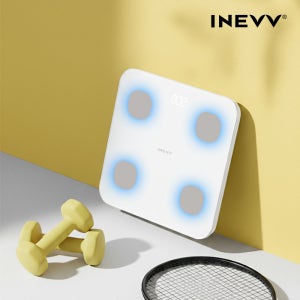 [이네브] V4 스마트 라이트 체지방계 정확한 가정용 3컬러 LED 다이어트 체중계