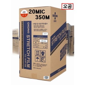 오공 스트레치필름 20mic 350M 1박스 4롤, 공업용랩, 파렛트랩